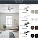 Sola 54 inch Olde Bronze with Brown Blades Ceiling Fan